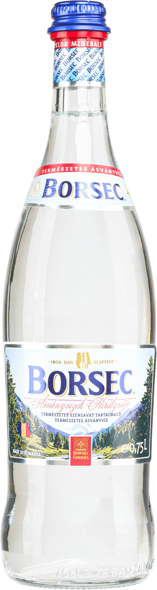 Borsec 750ml glass sparkling